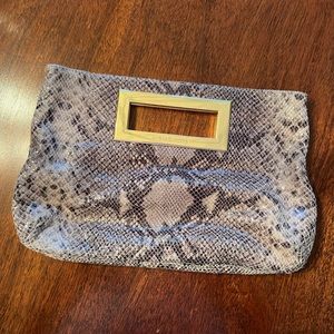 Michael Kors snakeskin clutch